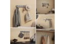 doporro Wandgarderobe Garderobenhaken Wandhaken Garderobenleiste aus Aluminium Bild 1