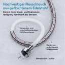 doporro Küchenarmatur Turnix-02 Ausziehbar Edelstahl Silber 360° Bild 5