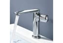 doporro Waschtischarmatur Silber Chrom Einhebel Badarmatur Bild 2
