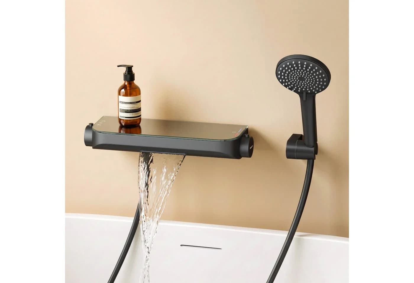 doporro Wannenarmatur mit Handbrause und Dusche - Bild 2