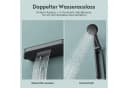 doporro Duschsystem mit Handbrause & Thermostat matt weiß/grau Bild 1
