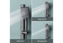 doppo Duschsystem Duscharmatur Komplettset 70 cm Aluminium Grau Bild 5