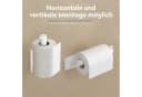 doporro Toilettenpapierhalter Edelstahl Modern Bohrfrei Matt Weiß/Schwarz Bild 4