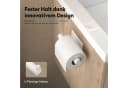doporro Toilettenpapierhalter Edelstahl Modern Bohrfrei Matt Weiß/Schwarz Bild 5