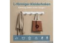 doporro Wandgarderobe Kleiderhaken Edelstahl 5 Haken Stalo-07 Bild 5