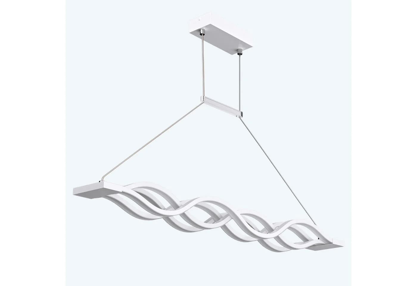 doporro LED Pendelleuchte Esszimmer dimmbar Weiß mit Fernbedienung - Bild 2