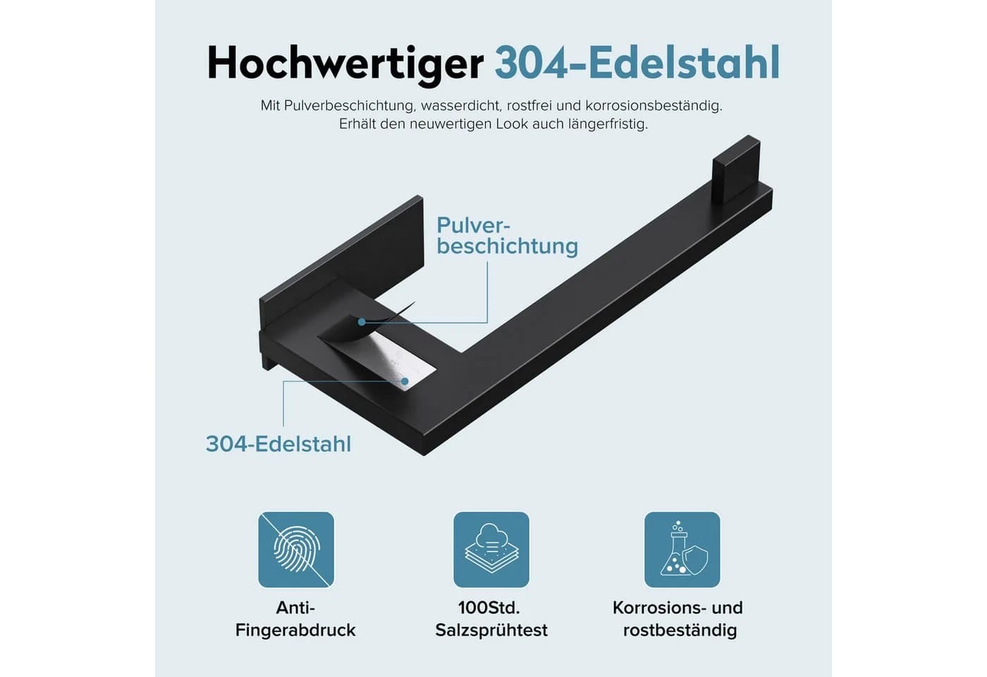 doporro Toilettenpapierhalter Selbstklebend Edelstahl - Bild 3