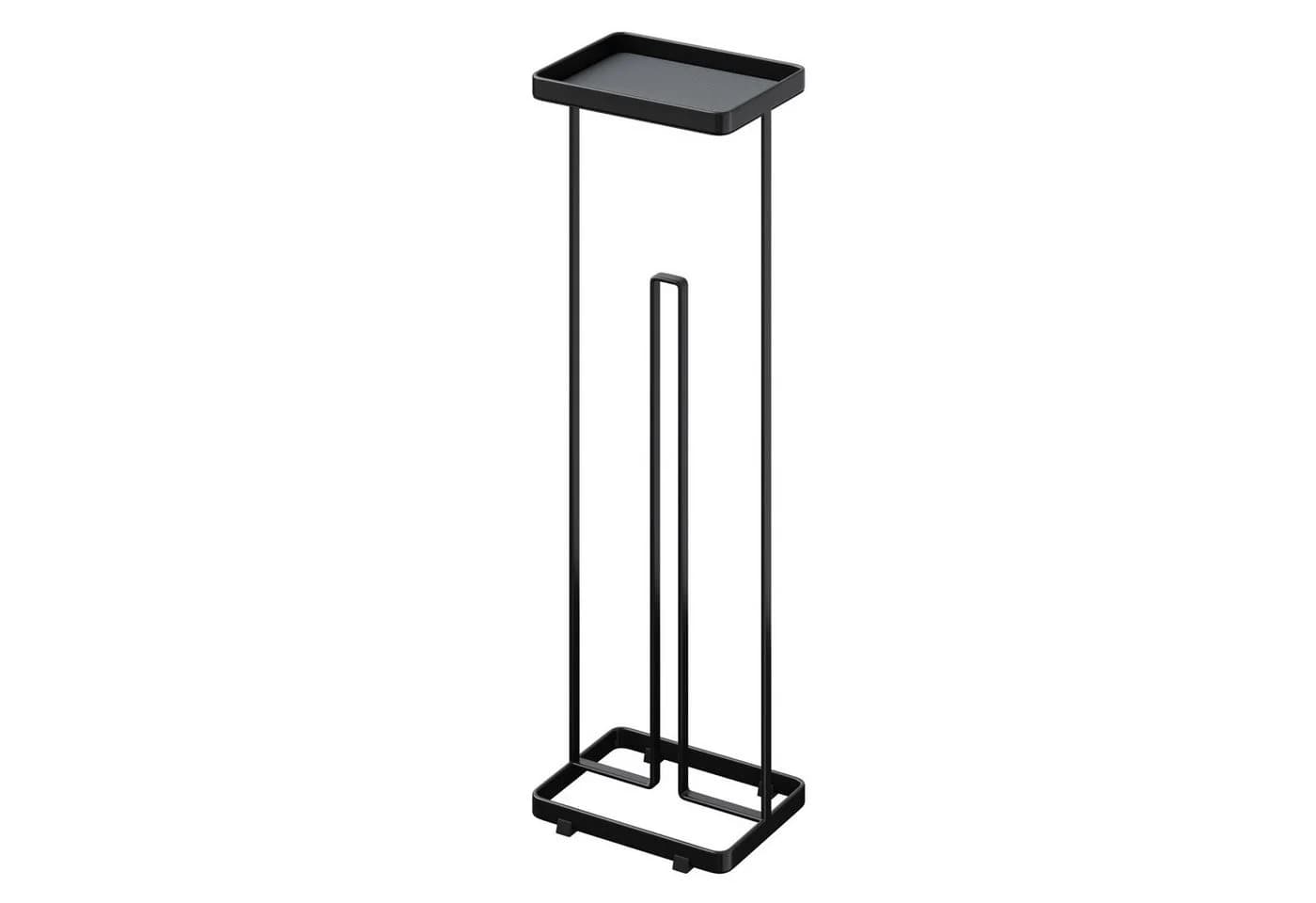 doporro Toilettenpapierhalter Stehend Matt Schwarz/Weiß - Bild 2