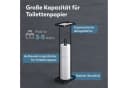 doporro Toilettenpapierhalter Stehend Matt Schwarz/Weiß Bild 3