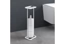 doporro Toilettenpapierhalter Stehend Matt Schwarz/Weiß Bild 1