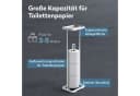 doporro Toilettenpapierhalter Stehend Matt Schwarz/Weiß Bild 3