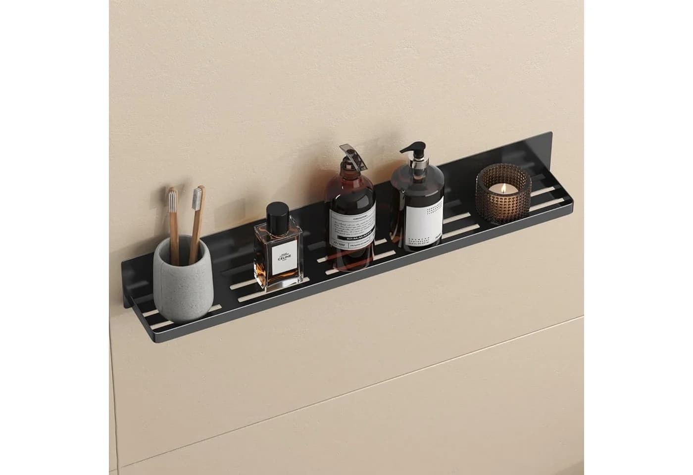 doporro Magnetische Duschablage 60cm Carbonstahl Pulverbeschichtung - Bild 2