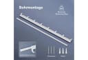 doporro Garderobenleiste mit 5 verschiebbaren Aluminium-Haken weiß Bild 5