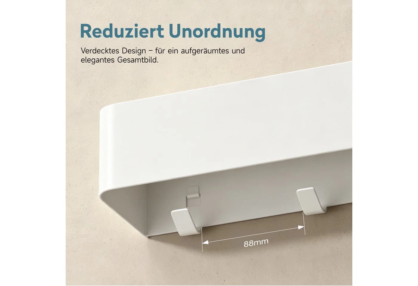 doporro Wandgarderobe mit Ablage und Haken aus Stahl - Bild 3