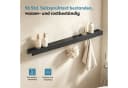 doporro Garderobenleiste Stalo mit Ablage & Haken, Metall, Schwarz Bild 5