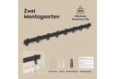 dopporro Garderobenleiste 4/6/8 Haken Alu Verschiebbar Selbstklebend Bild 5