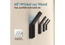 doporro Wandhaken 4er Set Schwarz Zinklegierung ohne Bohren Bild 1