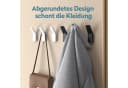 doporro Wandhaken 4er Set Schwarz Zinklegierung ohne Bohren Bild 4