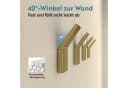 doporro Wandhaken Stalo-13 Gebürstet Gold Zinklegierung Bild 1