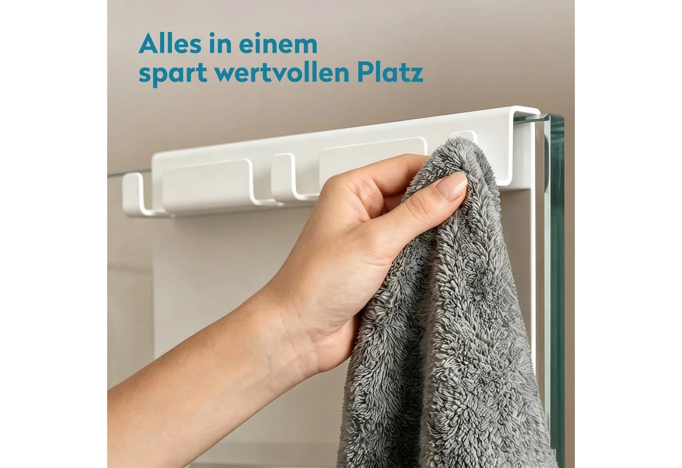 doporro Duschablage 2 Ebenen Weiß Ohne Bohren - Bild 5