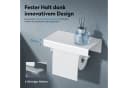 doporro Toilettenpapierhalter mit Ablage Sandweiß Aluminium Bild 5