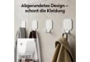doporro Wandhaken Klebehaken 4 Stück Aluminium Bild 1