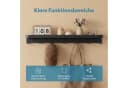 doporro Duschablage 50cm mit 7 Haken Carbonstahl Bild 1