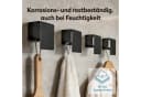 doporro Handtuchhaken Klebehaken Sandschwarz ohne Bohren Bild 4