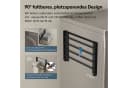 doporro Handtuchhalter Magnetisch Klappbar Schwarz Metall Bild 4