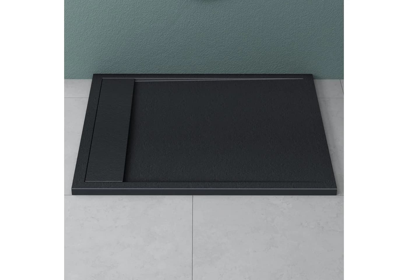Mai & Mai Duschwanne Mineralguss DIN-Anschlüsse 90x100-160cm - Bild 3