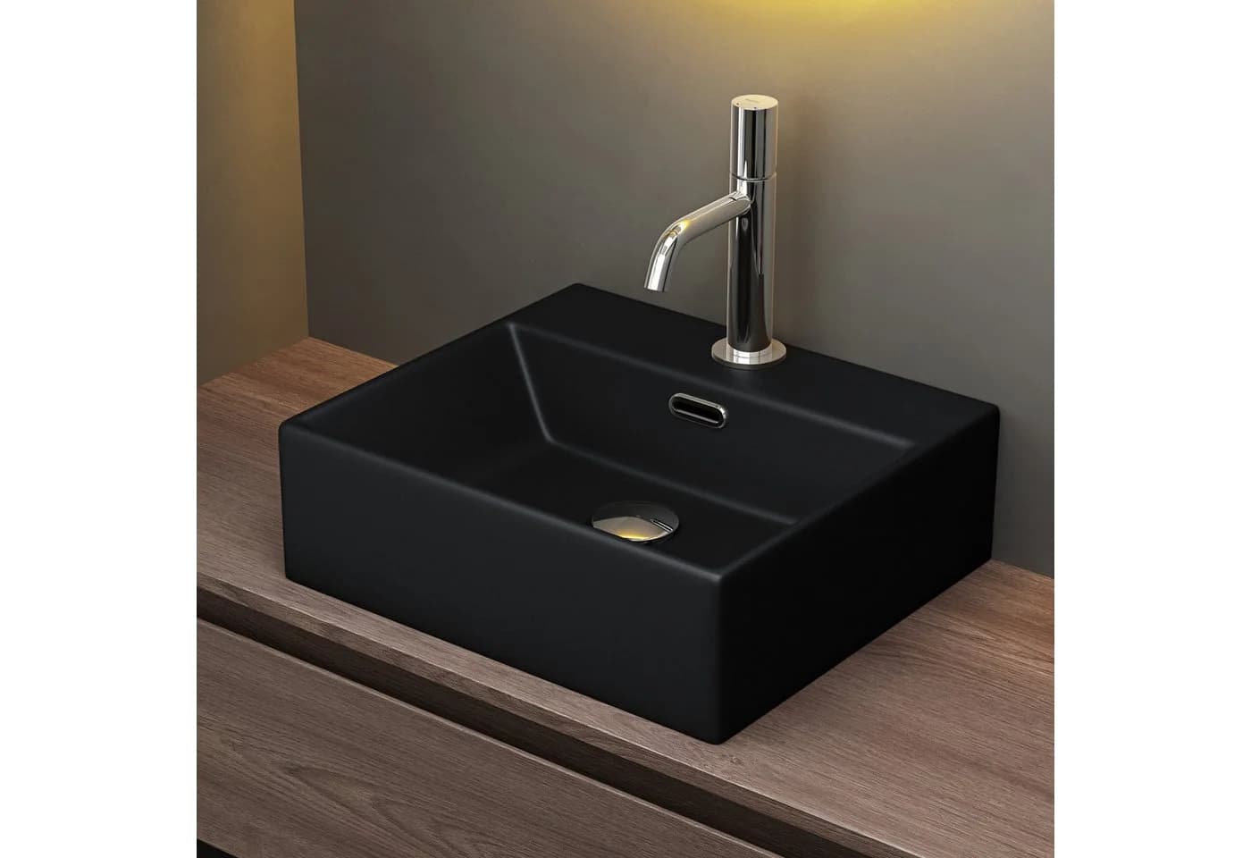 Mai & Mai Waschbecken Aufsatzwaschbecken Keramik Hängewaschbecken Waschtisch Nano 206