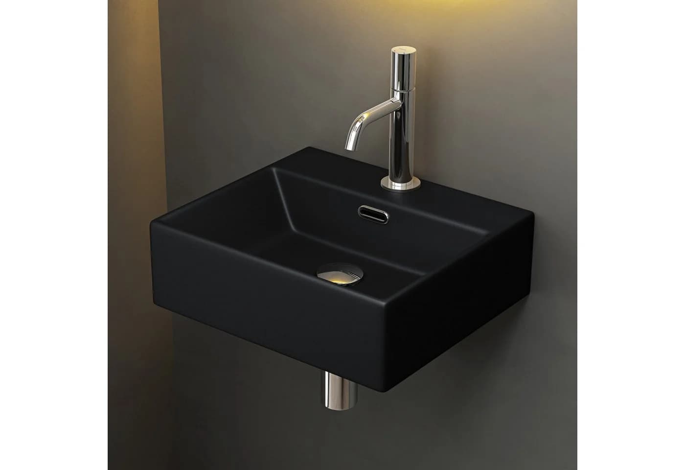 Mai & Mai Waschbecken Aufsatzwaschbecken Keramik Hängewaschbecken Waschtisch Nano 206 - Bild 4