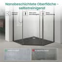 Mai & Mai Fünfeckdusche 8mm ESG-Glas Nano-Beschichtung Bild 4