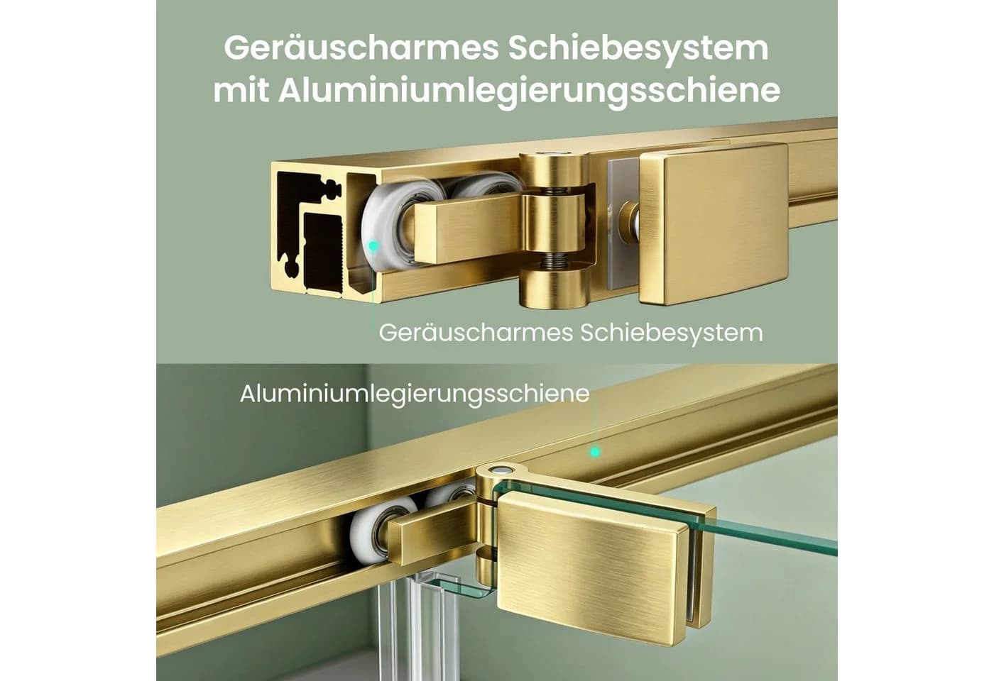 Mai & Mai Eckdusche Rav69K mit Schiebetür ESG Glas - Bild 3