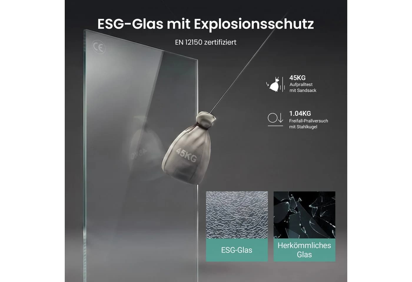 Mai & Mai Eckdusche Rav69K mit Schiebetür ESG Glas - Bild 5
