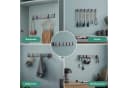 Mai & Mai Wandgarderobe Wandhaken mit 4/6 klappbaren Haken, Faltmechanik und Anti-Rutsch-Textur Bild 4