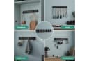 Mai & Mai Wandgarderobe Wandhaken Garderobenleiste mit 4/6 klappbaren Haken, Faltmechanik und Anti-Rutsch-Textur Bild 4