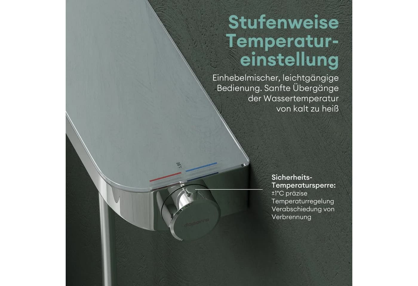 Mai & Mai Wannenarmatur mit Thermostat 4 Strahlarten - Bild 4