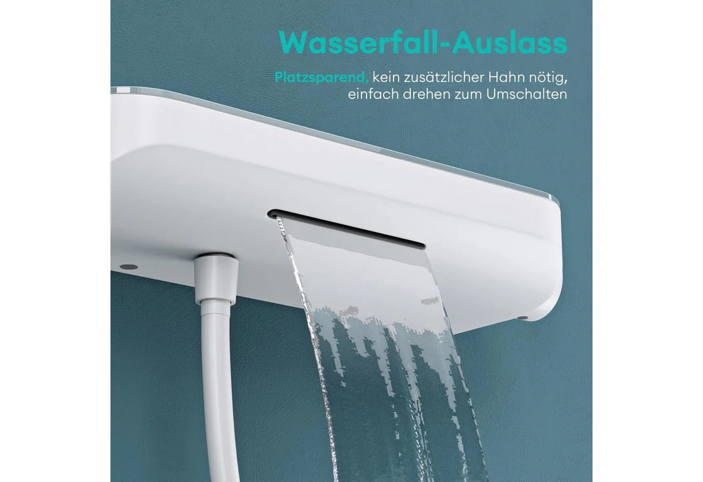 Mai & Mai Duscharmatur Duschsystem mit Thermostat Komplettset 3 Strahlarten - Bild 4