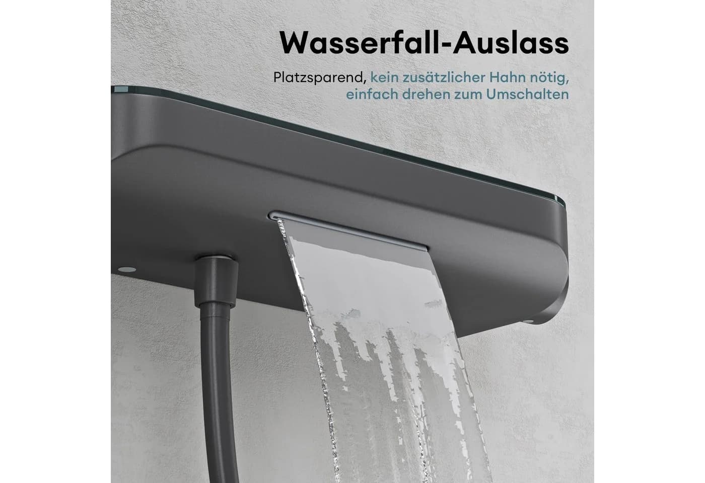 Mai & Mai Duscharmatur Duschsystem mit Thermostat Komplettset 3 Strahlarten - Bild 4