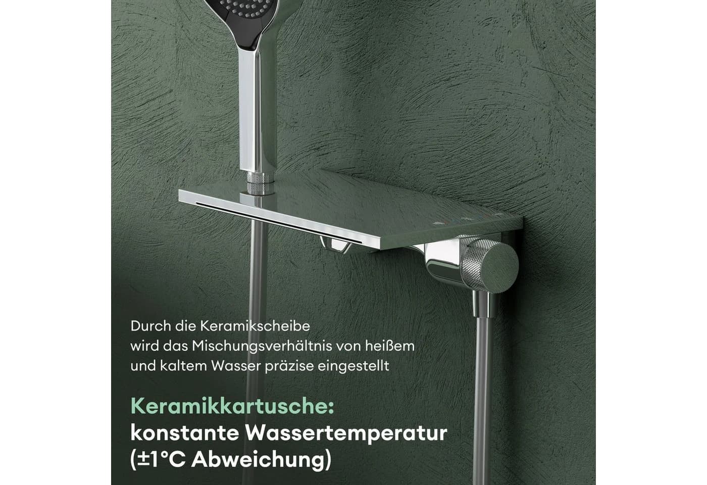 Mai & Mai Wannenarmatur DSN-401 Silber 5 Strahlarten Messing - Bild 4