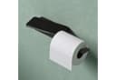 Mai & Mai Toilettenpapierhalter mit Ablage & Endehaken Edelstahl Schwarz/Weiß Bild 1