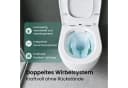 Mai & Mai Hänge-WC spülrandlos mit Softclose-Sitz weiß Bild 3