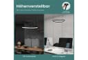 Mai & Mai LED Pendelleuchte Luvina06 Schwarz Dynamisches Wellendesign Bild 4