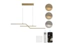 Mai & Mai LED Pendelleuchte Linear Design Gold/Schwarz Bild 2