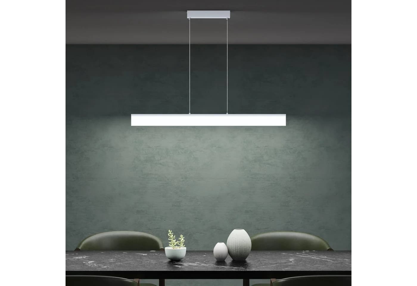 Mai & Mai LED Pendelleuchte Dimmbar mit Fernbedienung Weiß