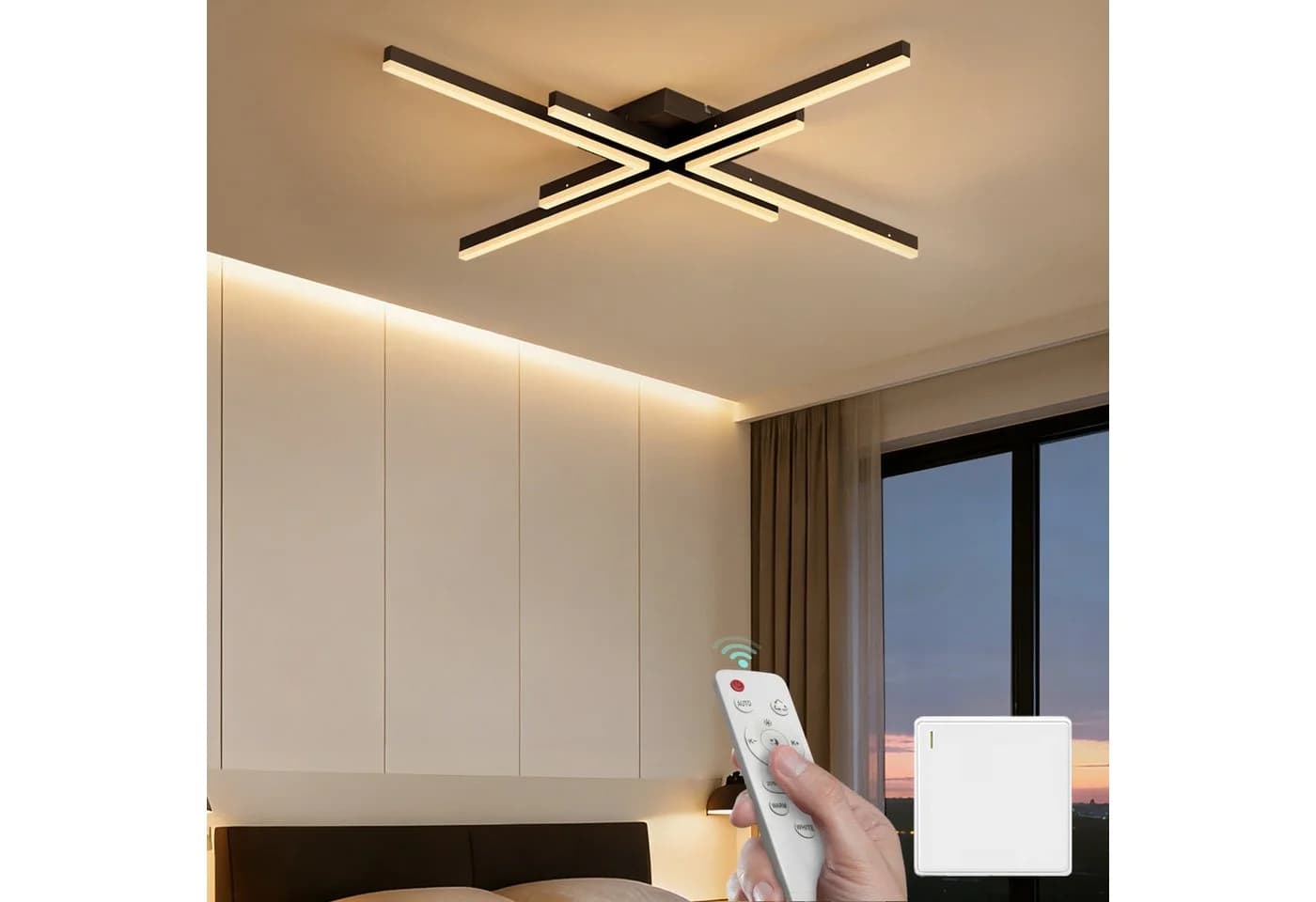 Mai & Mai Deckenleuchte Alivetta25039 LED Sandschwarz Dimmbar - Bild 3