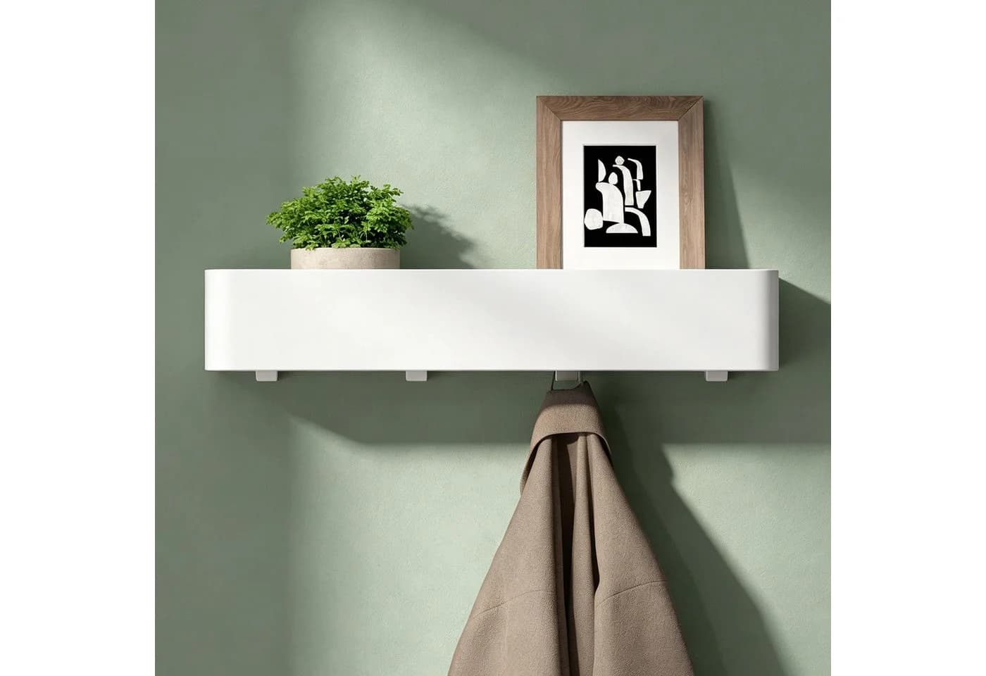Mai & Mai Wandgarderobe Reglo-05 mit Ablage und Haken - Bild 2
