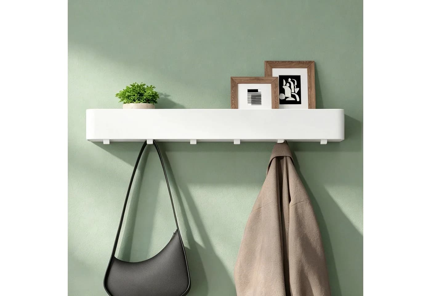 Mai & Mai Wandgarderobe Reglo-05 mit Ablage und Haken - Bild 2