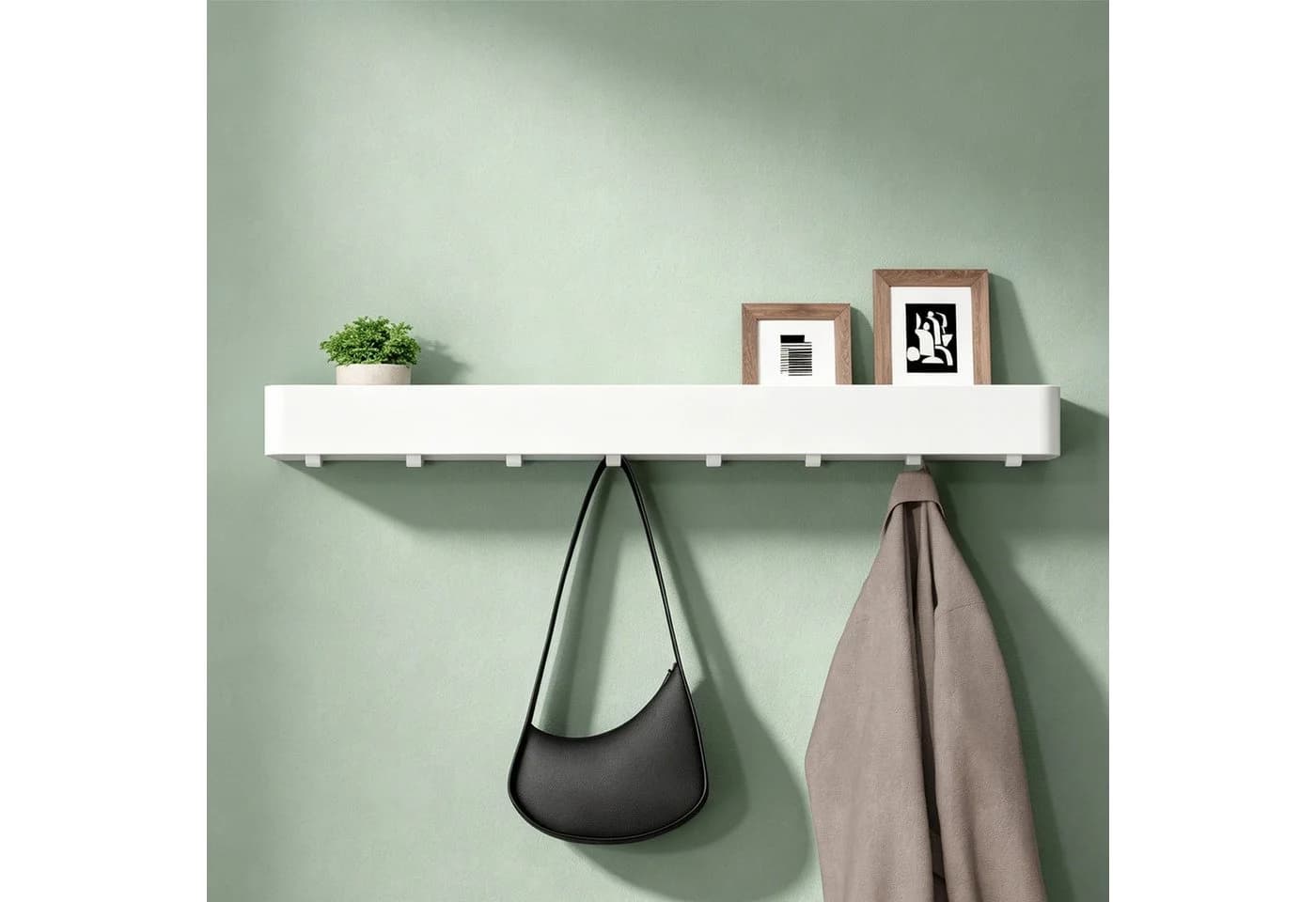 Mai & Mai Wandgarderobe Reglo-05 mit Ablage und Haken - Bild 2